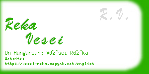 reka vesei business card
